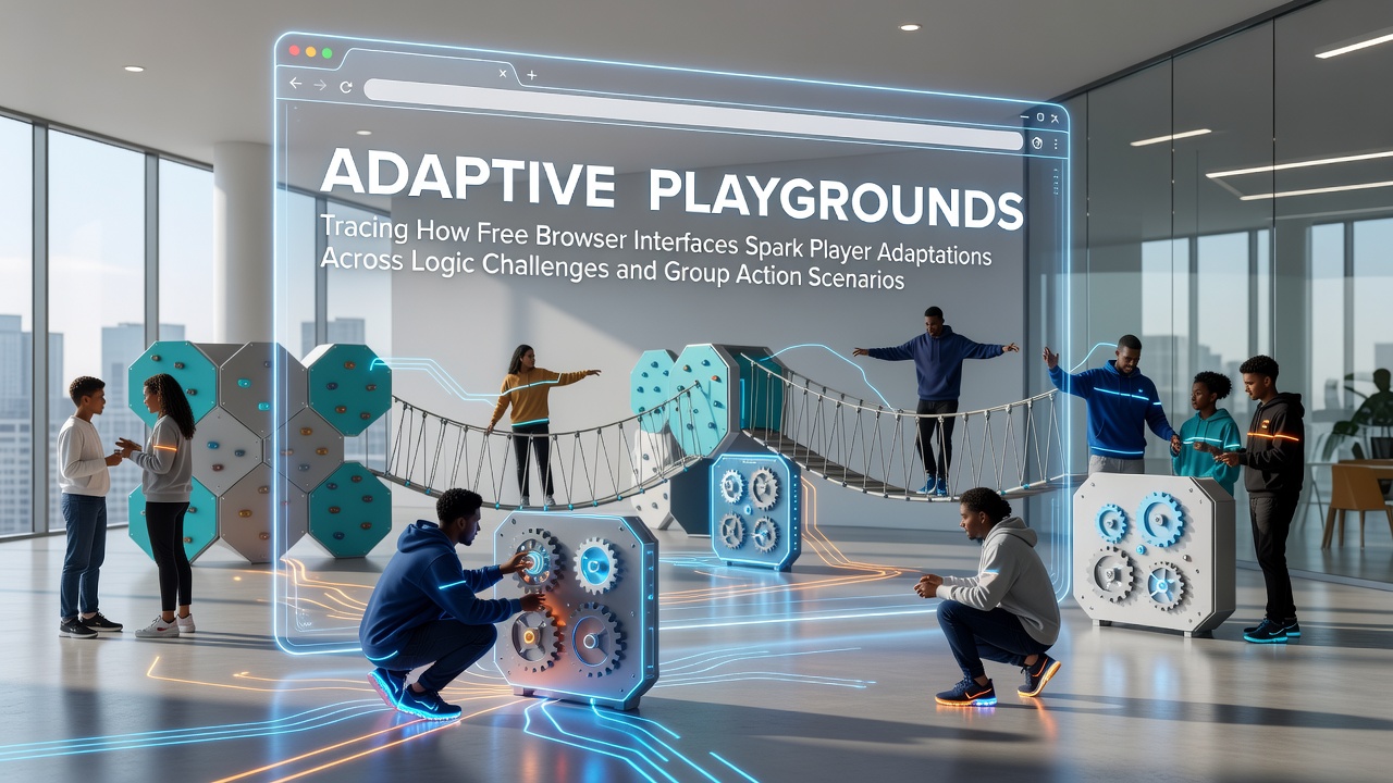 Players engaging with free browser game interfaces that blend logic puzzles and group action elements