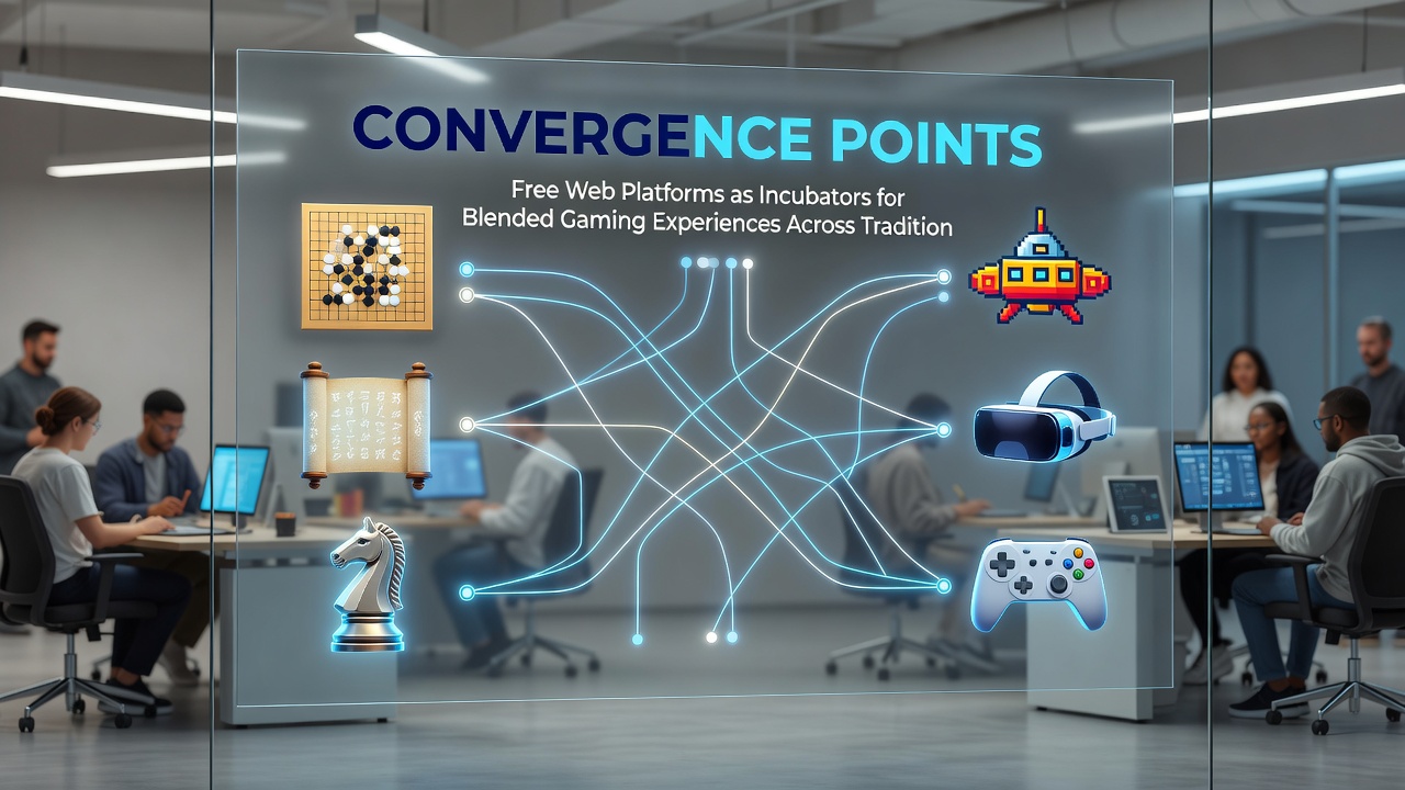 Multiple users interacting with hybrid browser game elements on shared web portals