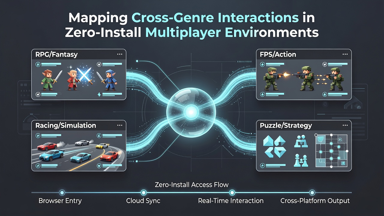Players engaging in hybrid browser games that merge strategy planning with real-time action elements
