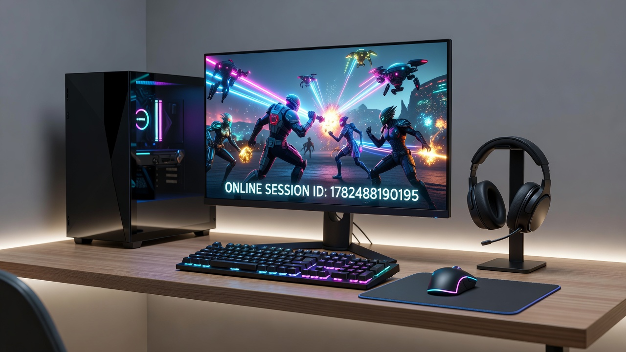 Diverse group of gamers participating in online multiplayer sessions on connected platforms